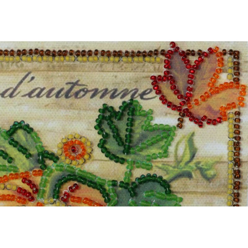 Mini Bead embroidery kit Autumn queen