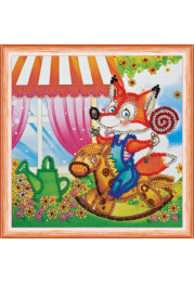 Mini Bead embroidery kit On a rocking horse