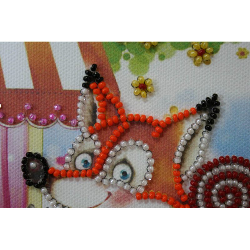 Mini Bead embroidery kit On a rocking horse
