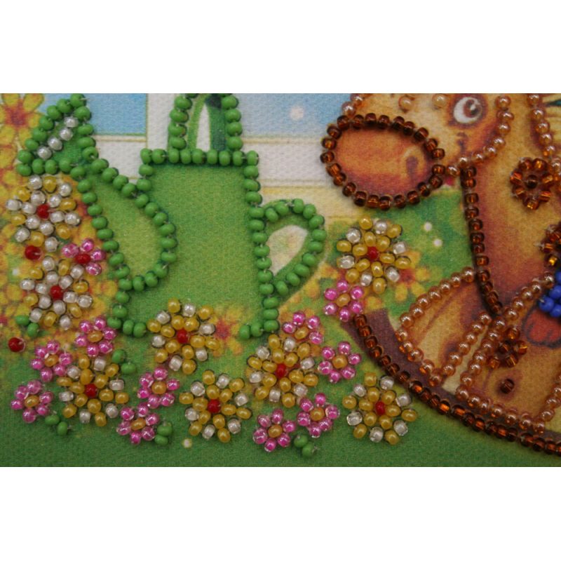 Mini Bead embroidery kit On a rocking horse