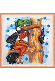 Mini Bead embroidery kit Woodpecker