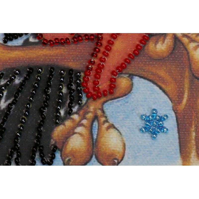 Mini Bead embroidery kit Woodpecker