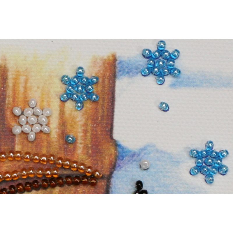 Mini Bead embroidery kit Woodpecker