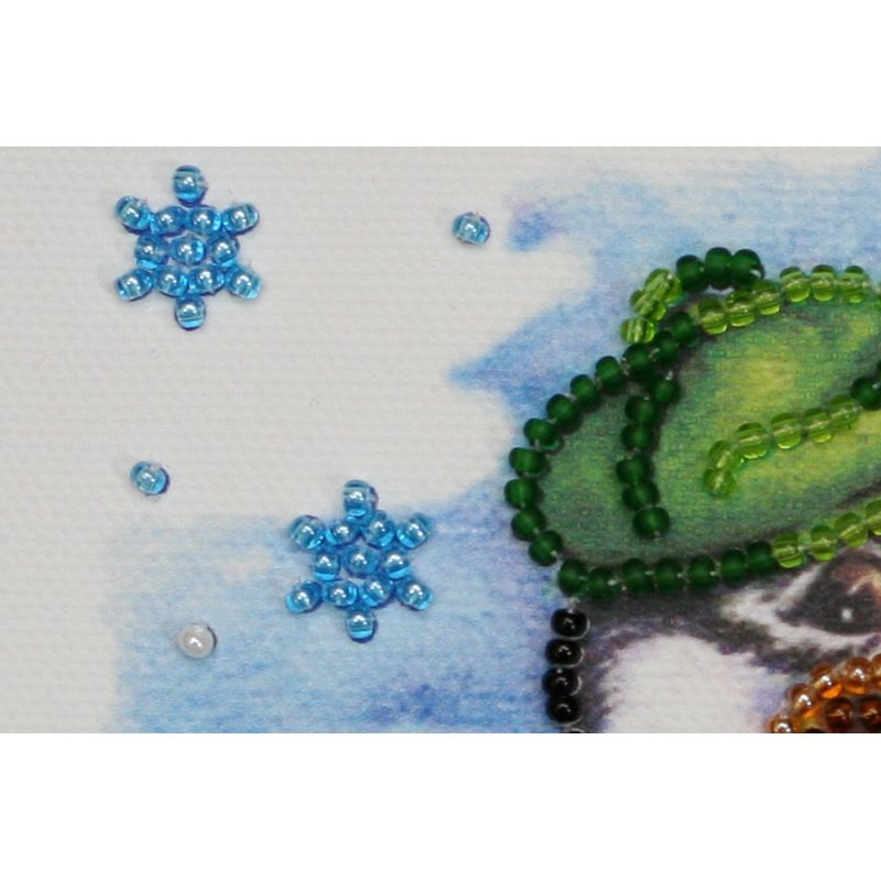 Mini Bead embroidery kit Woodpecker