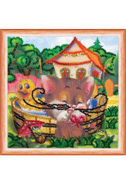 Mini Bead embroidery kit Summer day