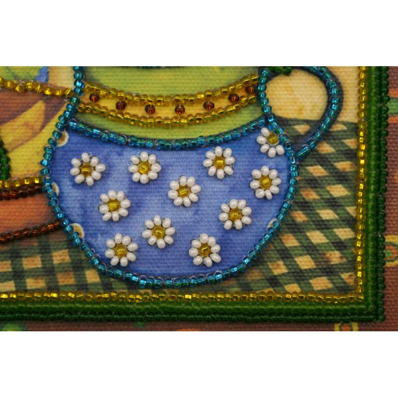 Mini Bead embroidery kit Sunflower still life