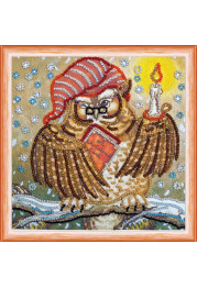 Mini Bead embroidery kit Owl