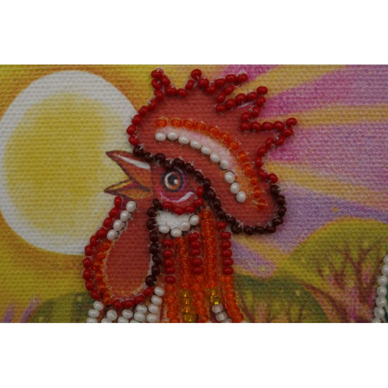 Mini Bead embroidery kit Cockerel