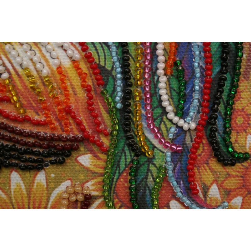 Mini Bead embroidery kit Cockerel