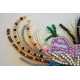 Mini Bead embroidery kit Owl and bow