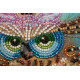 Mini Bead embroidery kit Owl and bow