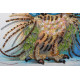 Mini Bead embroidery kit Owl and bow