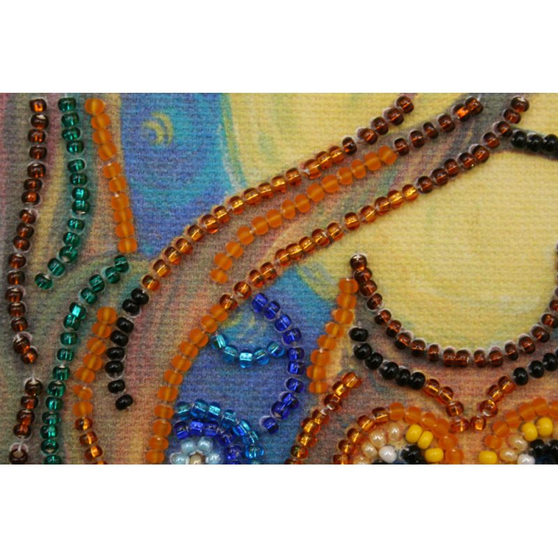 Mini Bead embroidery kit Midnight Owl