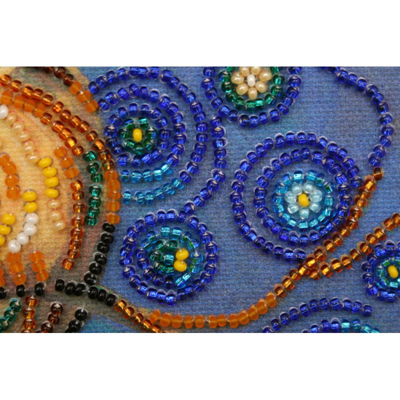 Mini Bead embroidery kit Midnight Owl