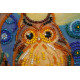 Mini Bead embroidery kit Midnight Owl