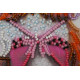 Mini Bead embroidery kit Owl and coffee