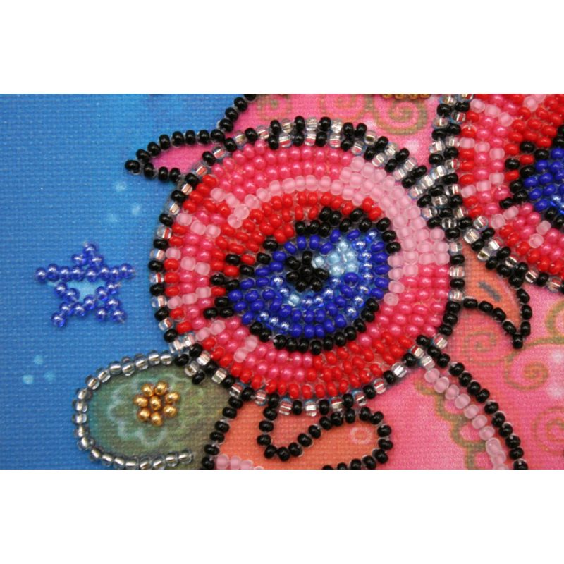 Mini Bead embroidery kit Fairy owl
