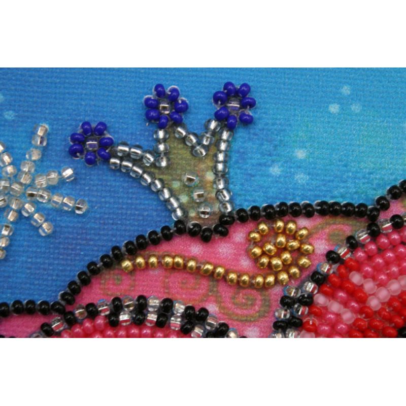 Mini Bead embroidery kit Fairy owl