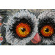 Mini Bead embroidery kit Owl and cookies