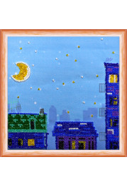 Mini Bead embroidery kit The night city