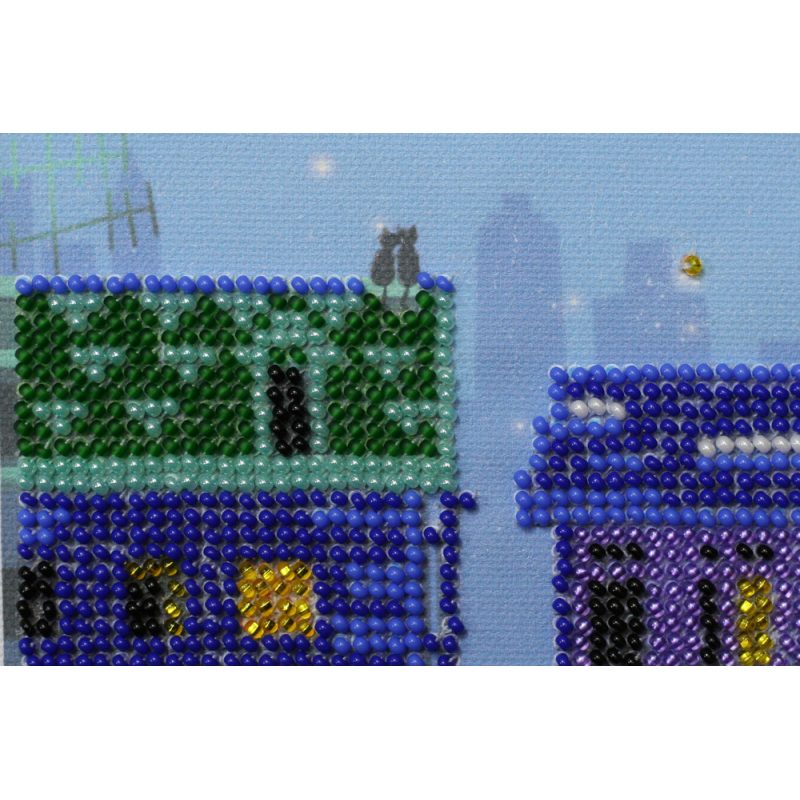 Mini Bead embroidery kit The night city