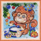 Mini Bead embroidery kit Drummer-girl