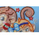 Mini Bead embroidery kit Cheer monkeys