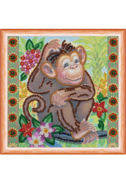 Mini Bead embroidery kit In Jungle