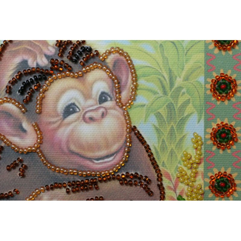 Mini Bead embroidery kit In Jungle