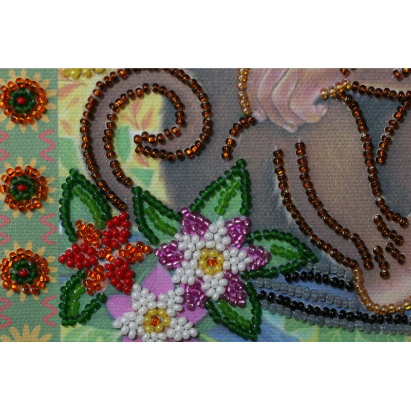 Mini Bead embroidery kit In Jungle
