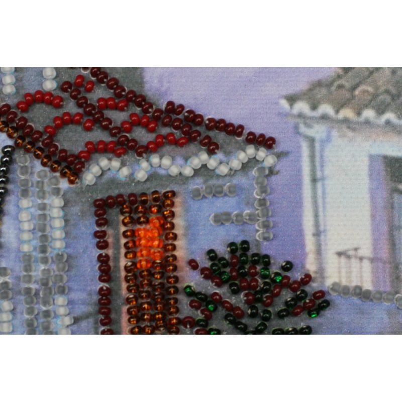Mini Bead embroidery kit The pink Moon