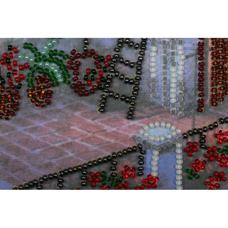 Mini Bead embroidery kit The pink Moon
