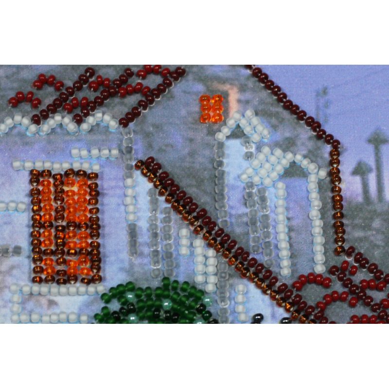 Mini Bead embroidery kit The pink Moon
