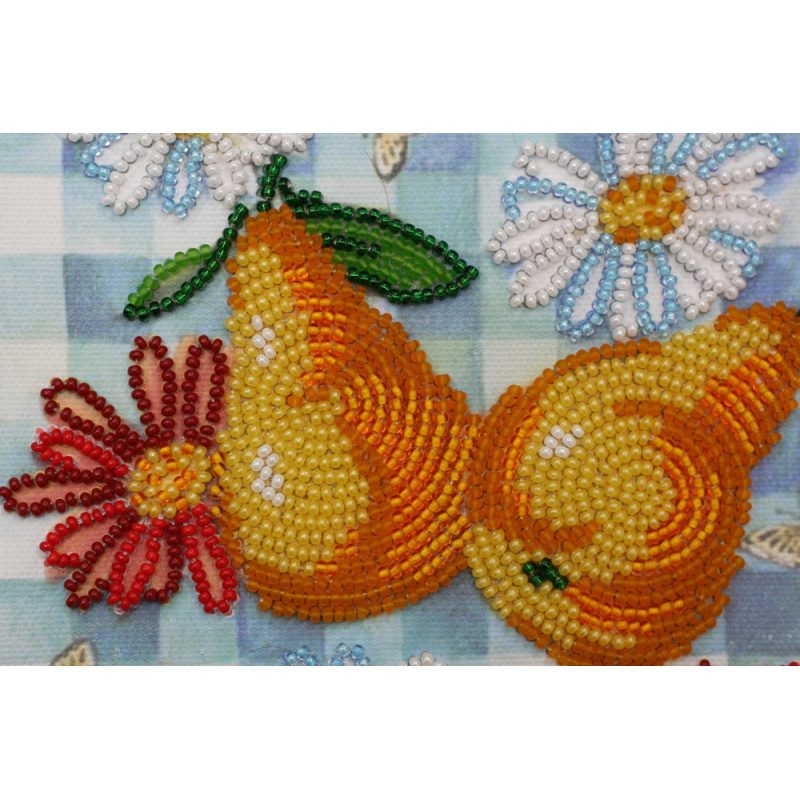 Mini Bead embroidery kit The summer pears