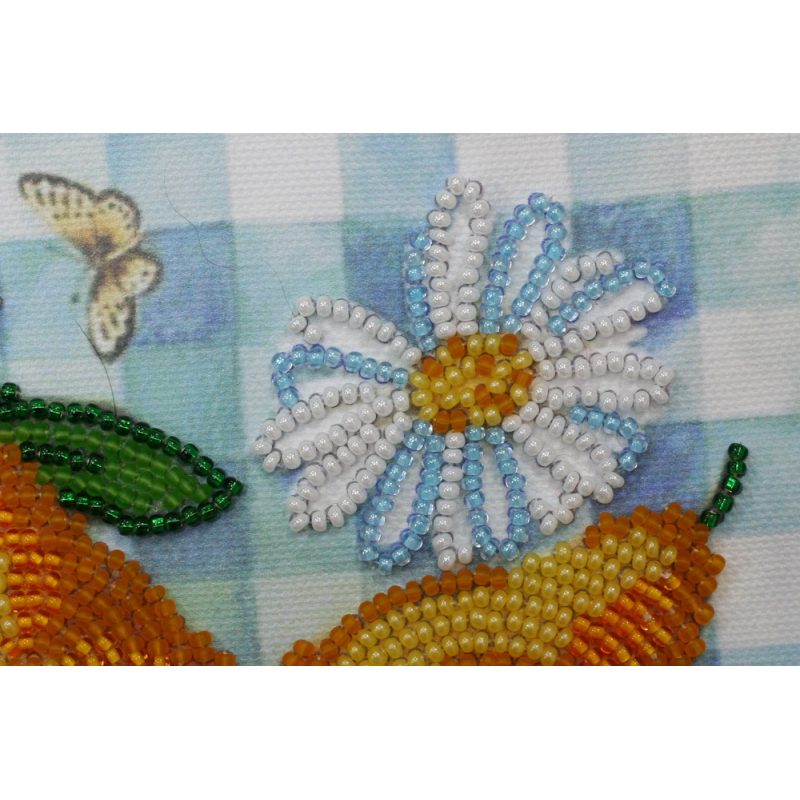 Mini Bead embroidery kit The summer pears