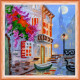 Mini Bead embroidery kit Venice landscape