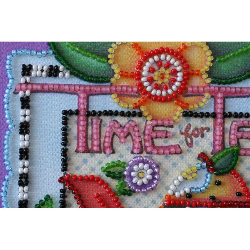 Mini Bead embroidery kit Teatime