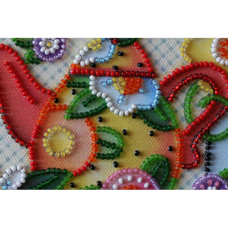 Mini Bead embroidery kit Teatime
