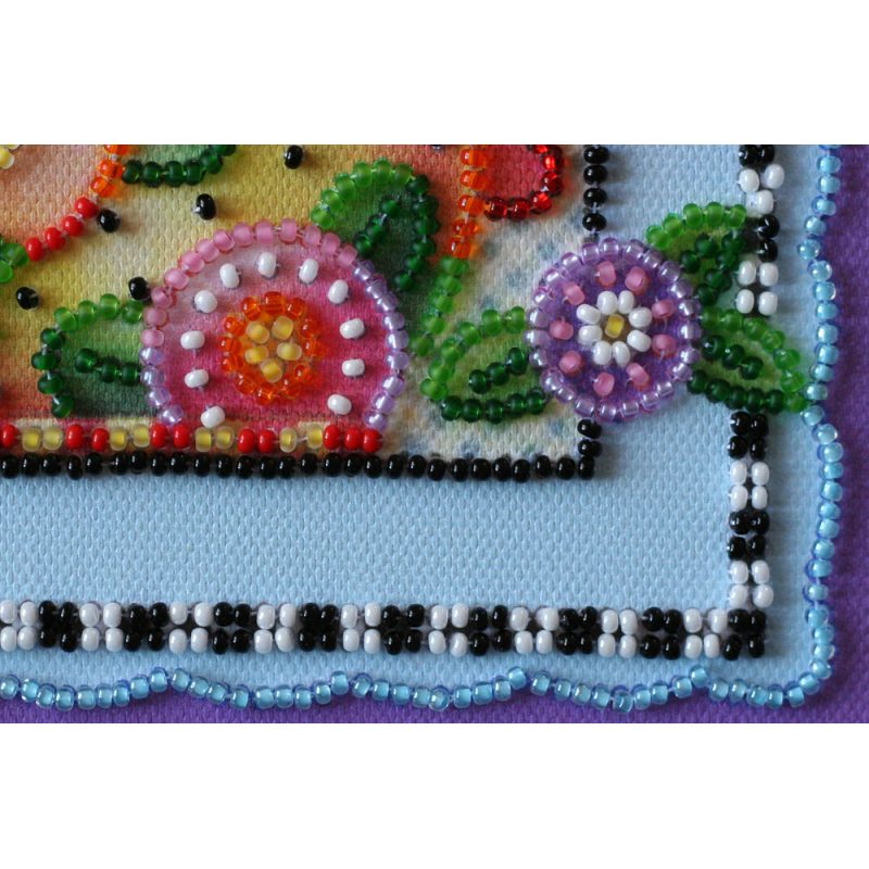 Mini Bead embroidery kit Teatime