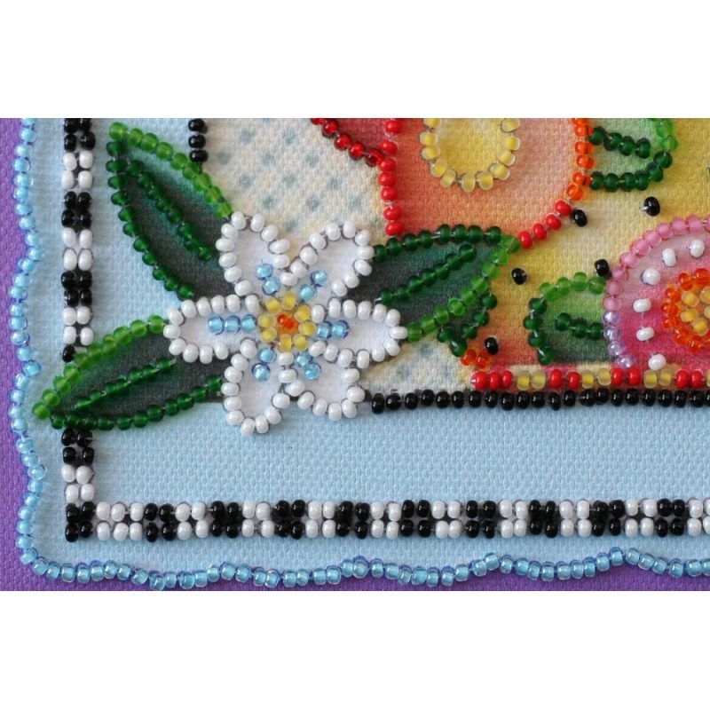Mini Bead embroidery kit Teatime