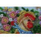 Mini Bead embroidery kit Garden cockerel