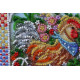 Mini Bead embroidery kit Garden cockerel
