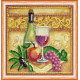 Mini Bead embroidery kit Grapes and vine