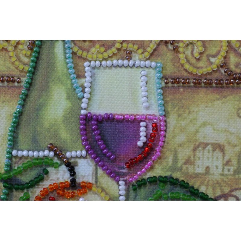Mini Bead embroidery kit Grapes and vine