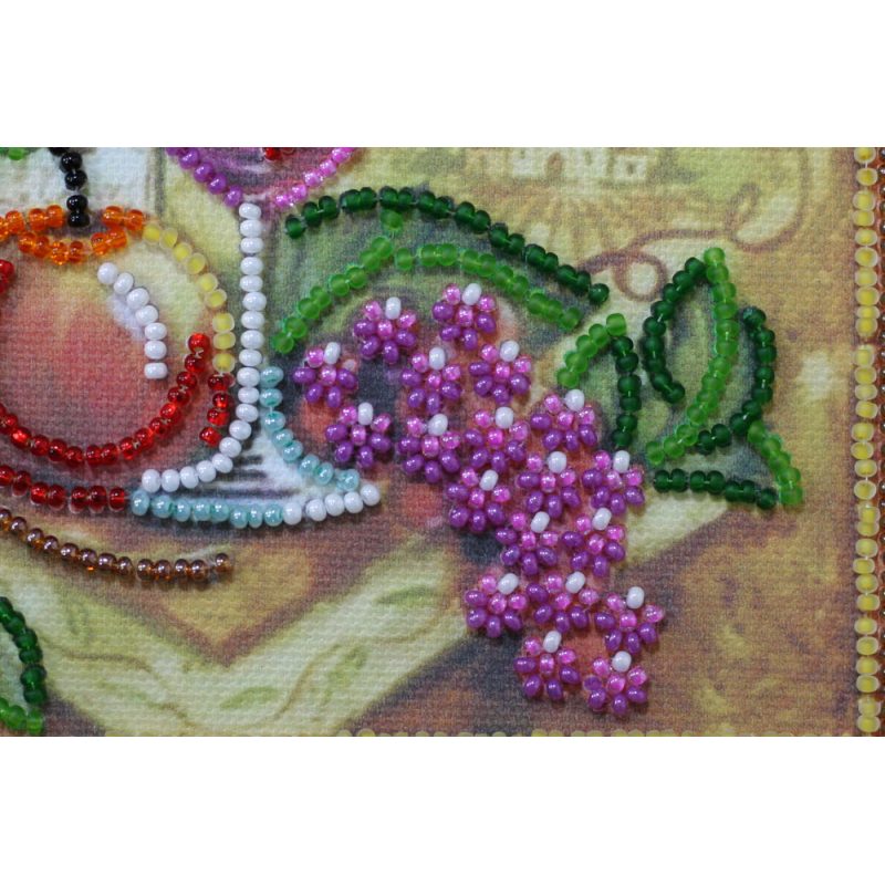 Mini Bead embroidery kit Grapes and vine