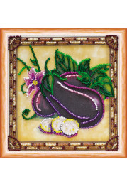 Mini Bead embroidery kit Eggplant