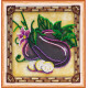 Mini Bead embroidery kit Eggplant