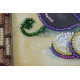 Mini Bead embroidery kit Eggplant