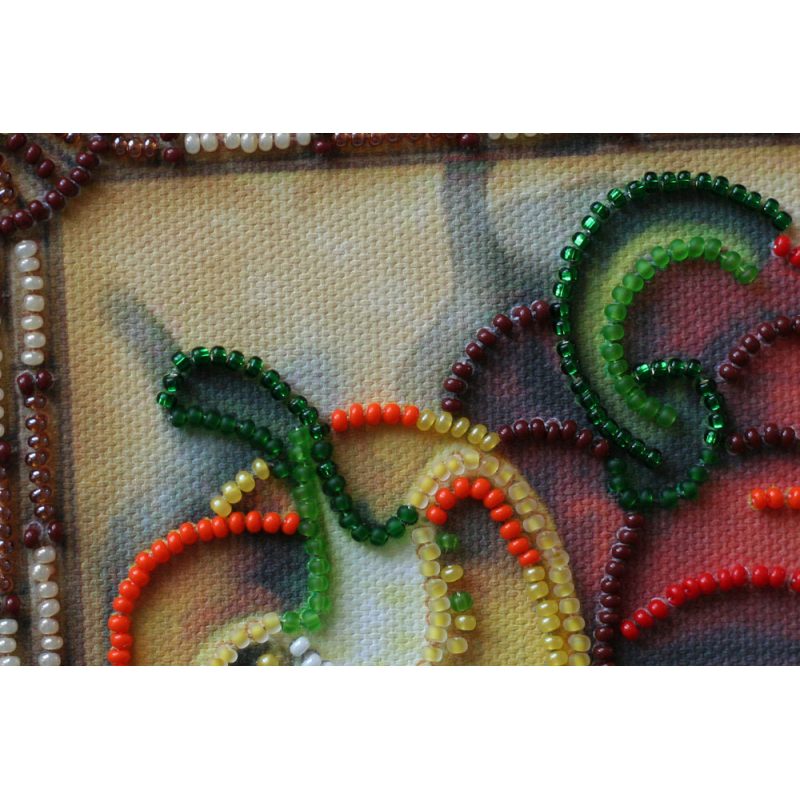 Mini Bead embroidery kit Sweet Peppers