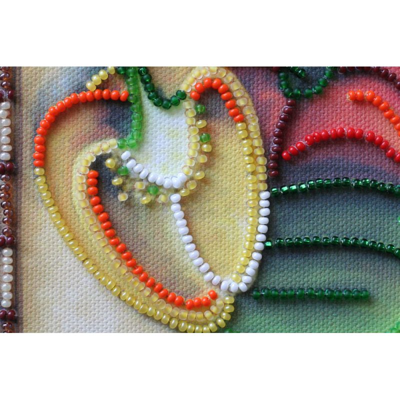 Mini Bead embroidery kit Sweet Peppers